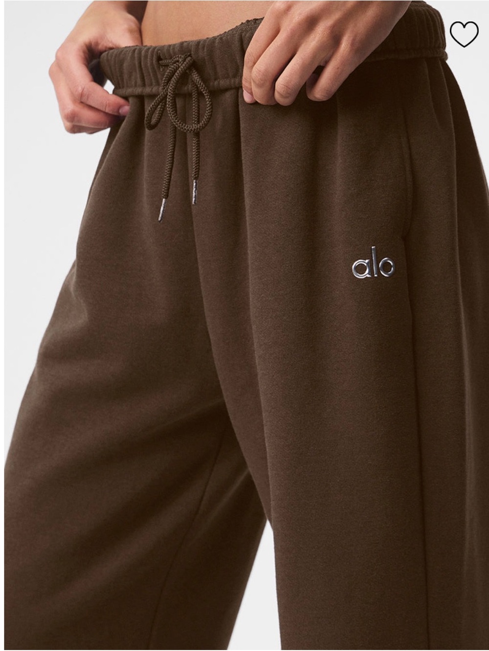 NWT Alo Yoga Accolade Straight Leg Sweatpant - Espresso